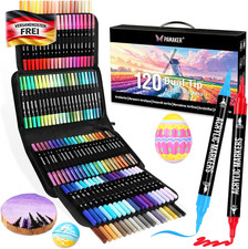 Acrylstifte Set 120 Farben Doppelseitige Spit...