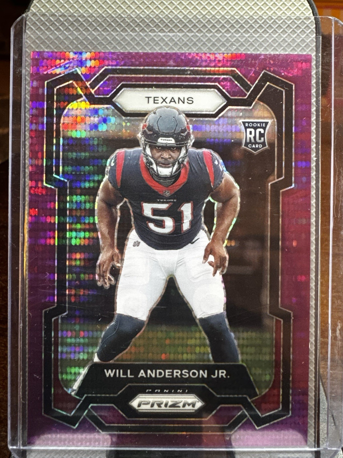 2023 Panini Prizm Will Anderson Jr. Rookie Purple Pulsar Prizm SSP 342