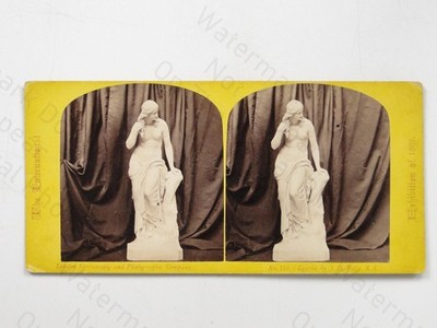 Egeria Skulptur J H Foley RA 1862 London International Exhibition Stereoview
