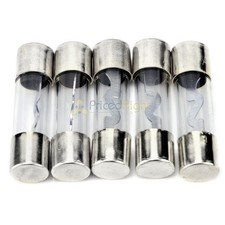 Pack of 5 Car Audio Amp Amplifier Glass 80 A AMP AGU Platinum Plated Fuse