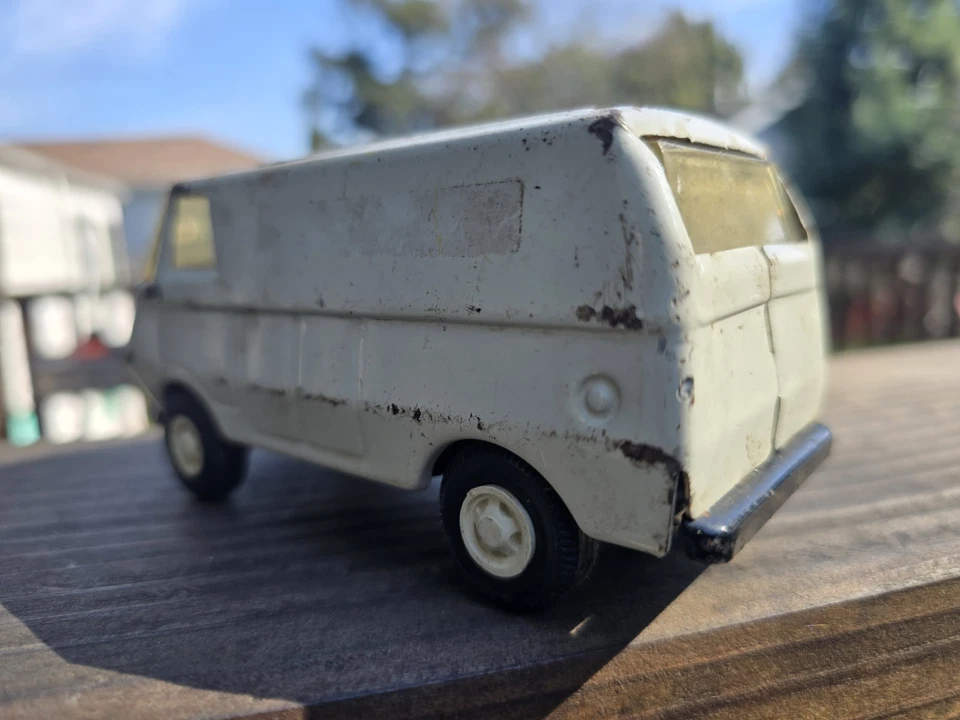 Furgoneta ambulancia Tonka pequeña vintage años 70 #55360 acero prensado - blanca Foto 4 de 4