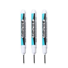 White Permanent Paint Marker Pens 0.7/1.0/2.5mm for Wood Rock Metal Glass
