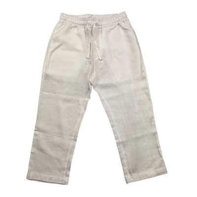 Manuel Ritz Pantalone Tinta Unita Con Elastico In Vita Bianco Per Bambino