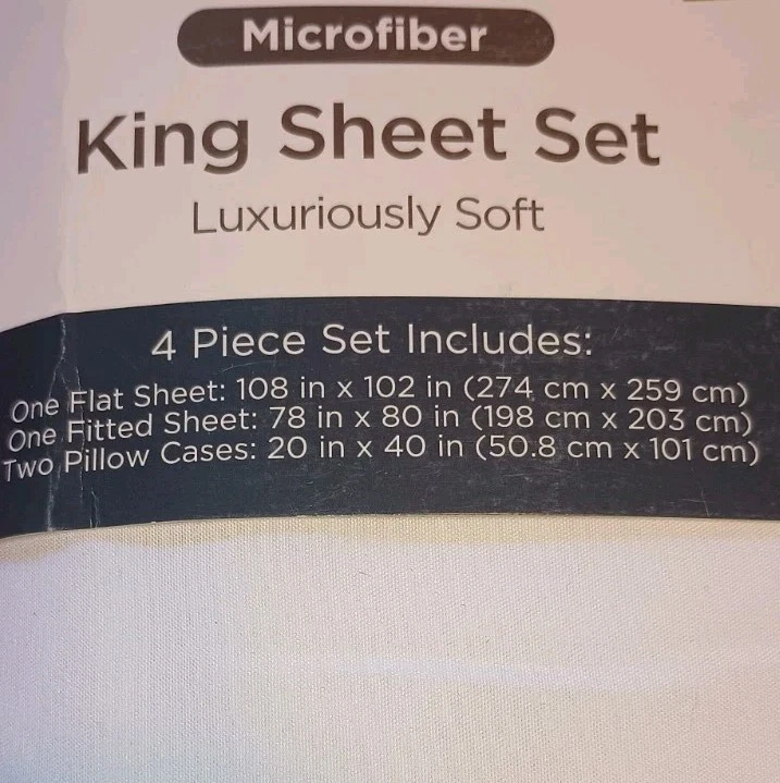 雪尼尔床毯珊瑚王尺寸和全新超细纤维白色床单套装 — 第 4/4 张图片