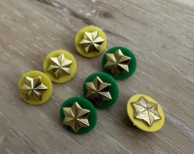 Girl Scout Star Merit Pins Lot Of 7