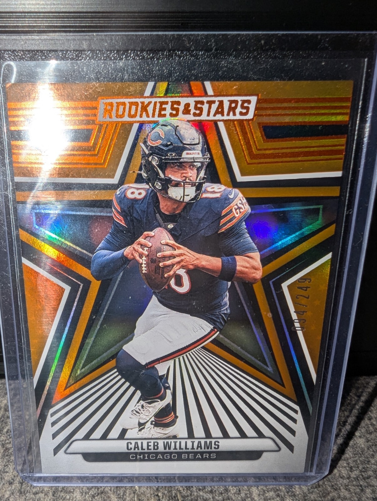 2024 Panini Rookies & Stars - Rookies Caleb Williams #118 Orange /249 (RC)