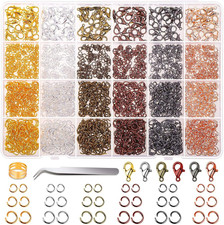 Jump Rings, 2340Pcs Open Jump Rings and Lobster Clasps Jewelry Making Supplies