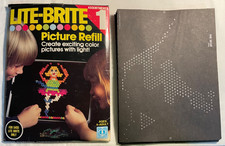 Unused Vintage 1978 Lite-Brite Picture Refills 11 Pictures Create Your Own