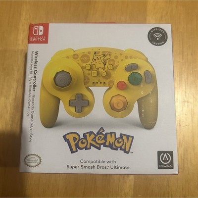 PowerA Nintendo Switch GameCube Style Wireless Controller Pikachu Edition Yellow