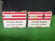 GEPE 24x36 Slide Mounts 2mm Glass Sandwich   Lot of 2 Boxes  Total 34 Pieces 