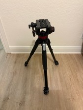 Manfrotto 502AH Video Head  MT055XPRO3 Aluminum Tripod Kit