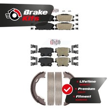 Front Rear Ceramic Disc Brake Pads Kit For 2014-2018 Dodge Charger 3.6L