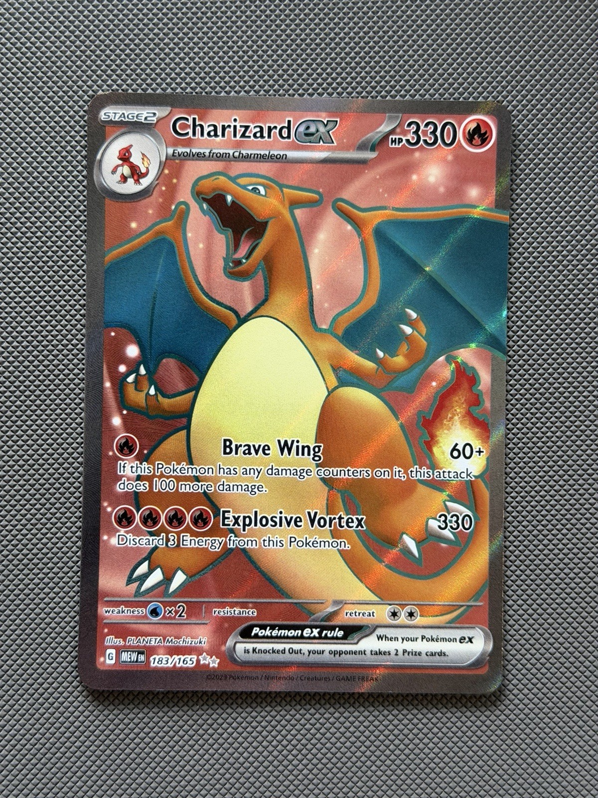 Charizard ex 183/165 Sv: Scarlet & Violet 151 Holo Nm Condition