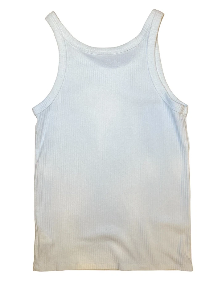 Camiseta sin mangas acanalada GAP Whiten para mujer talla XS Foto 4 de 4