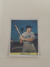 Herman Reich Chicago Cubs #68 1949 Eureka Baseball Stamp