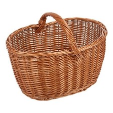 Biacchi Basket Wooden Garden Friend, Natural Brown