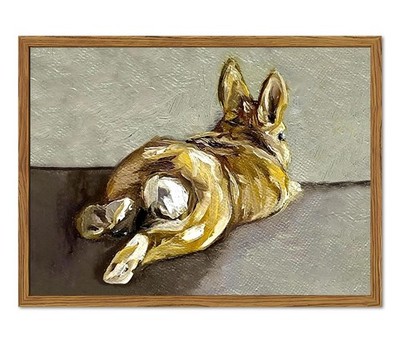 Framed Vintage Easter Bunny Wall Art, Cute Rabbit Pictures Wall Decor, Rustic...