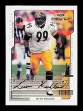 2000 Upper Deck MVP #136 Levon Kirkland Silver Script Pittsburgh Steelers