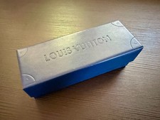 LOUIS VUITTON Sunglasses Glasses Magnetic Case Box Blue Trunk 6" X 3" X 2.5"