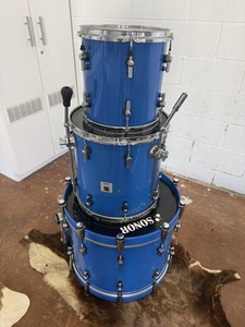 Three Piece Sonor Designer In Beautiful Cobalt Blue