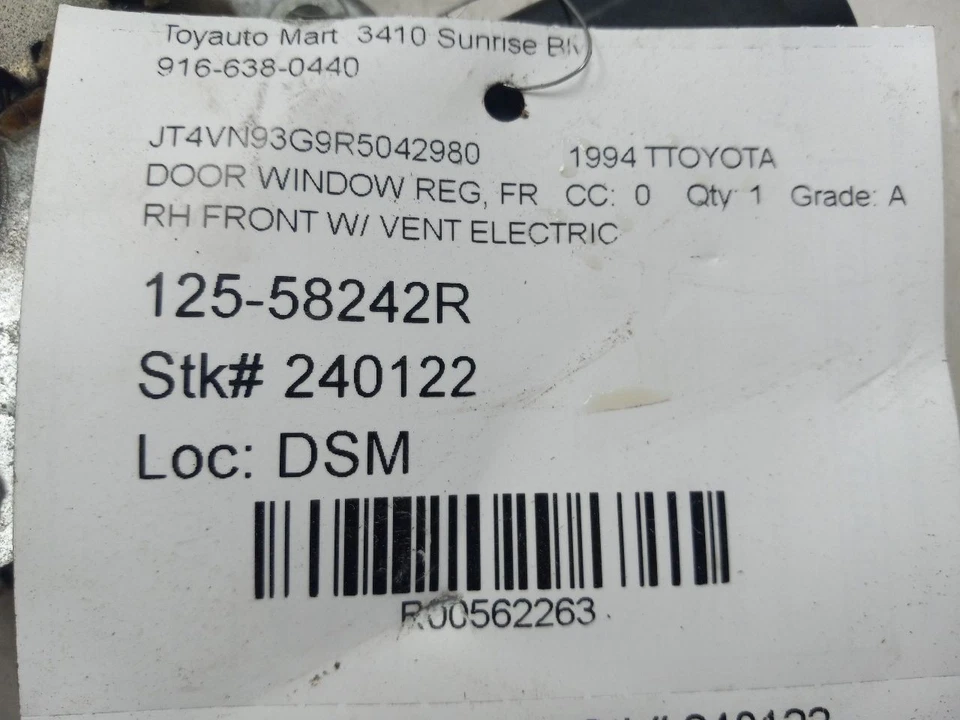 89 90 91 92 93 94 95 TOYOTA PICKUP PASSAGEIRO DIANTEIRO DIREITO COM VENTILAÇÃO - Imagem 4 de 4