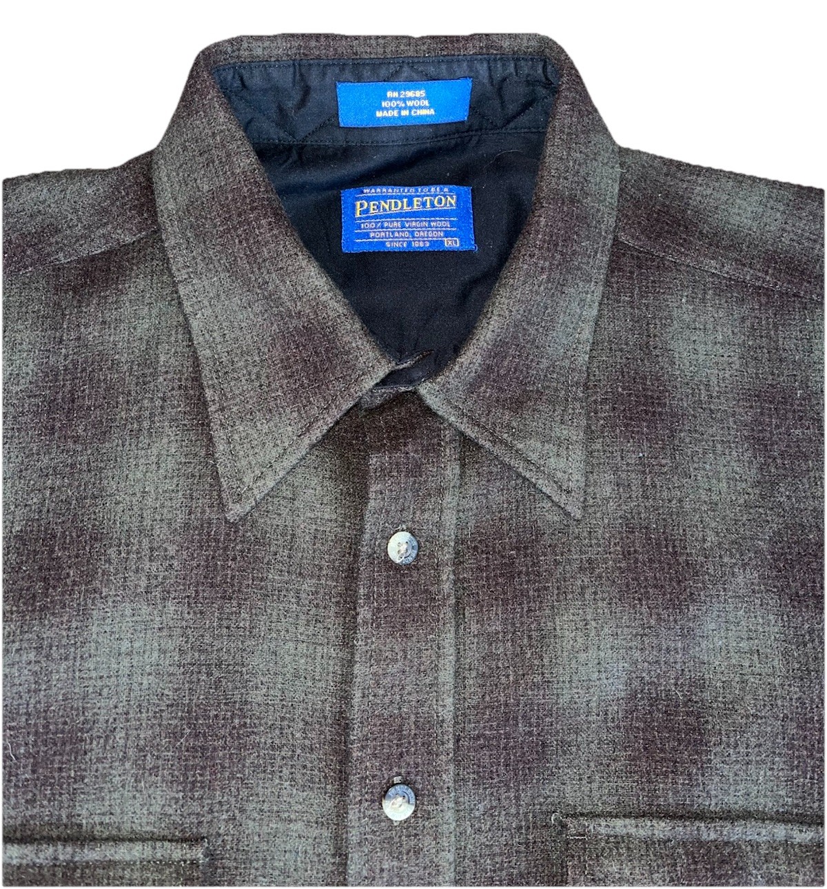 Pendleton 100% Wool Shacket Shirt Jacket Plaid Li… - image 7