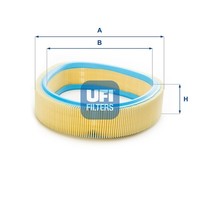 Ufi Luftfilter 30.969.00 Filtereinsatz FüR Renault BA0 Clio LA0 19 JA0 Megane 1
