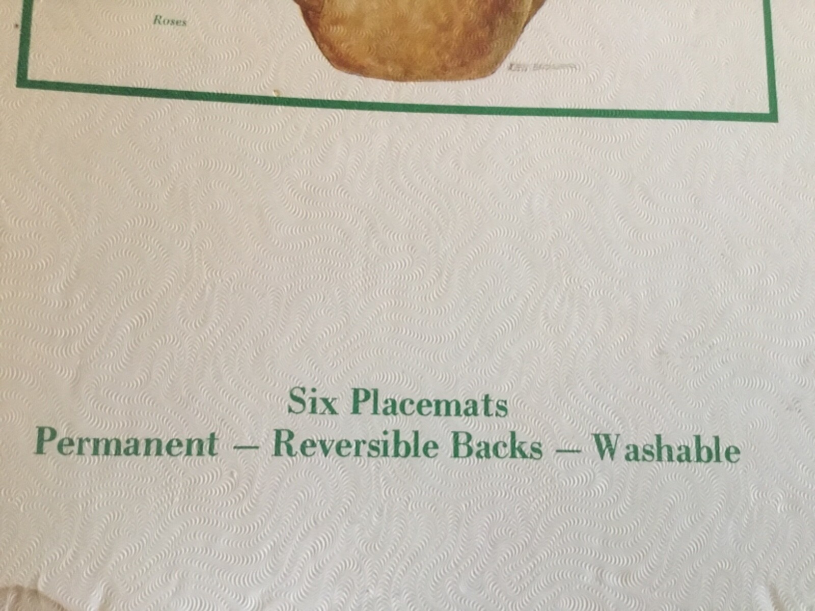 Floral Flair Designs VINTAGE Ken Bower LILIES Plastic Coated Placemats  SET of 6