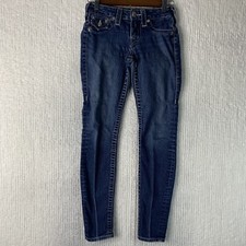 True Religion Legging Jeans Women  s Size 24/28 Low Rise Made in USA