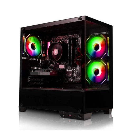 GAMING PC AMD Ryzen5 5500 1TB SSD 32GB RAM NVIDIA RTX 4060 Window 11 PRO - Picture 7 of 12