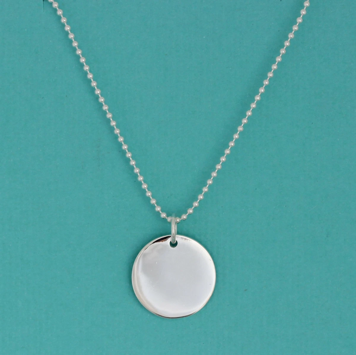 Sterling silver 2024 round pendant