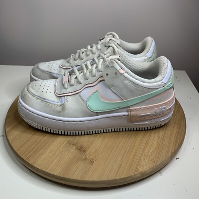 Nike Air Force Shadow White Womens Size Shoes Atmosphere Mint Sneakers  AF1