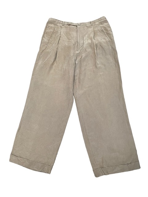 Jean Paul Gaultier  Vintage High Waist Wide Brown Pants   Size IT 48 fits US 32