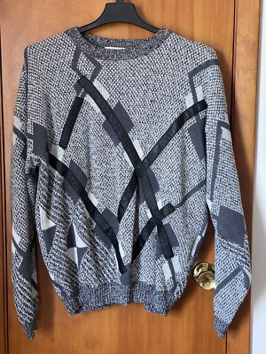 Vintage 80s Urban Works Crew Neck Sweater Mens XXL GRAY