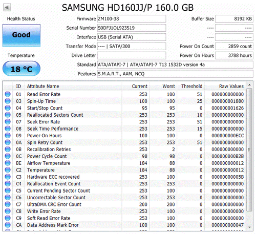 Samsung HD160JJ/P 150411FL967078 3.5" 160GB SATA 7200 RPM Hard Disk Drive - Picture 3 of 4