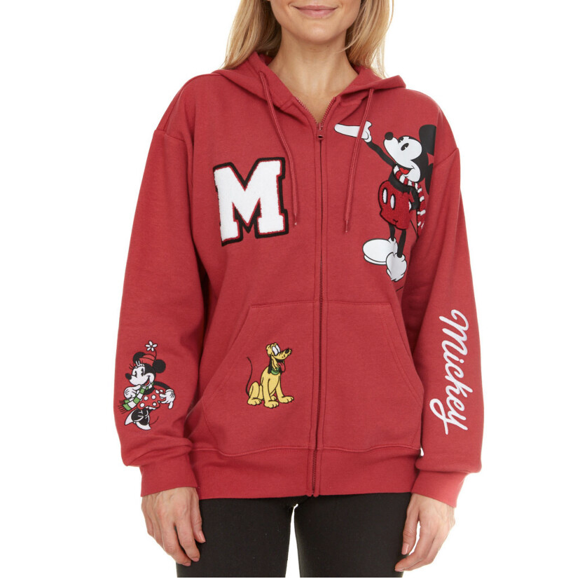 Disney Snoopy, Mickey Mouse, Holiday Zip Up Hoodie | eBay