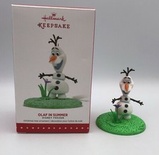 Disney Hallmark Keepsake Ornament OLAF IN SUMMER Frozen 2015 w/Box