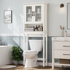 Over the Toilet Storage Cabinet, over Toilet Bathroom Organizer with Doors and A