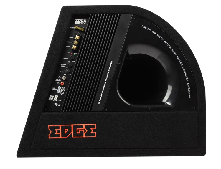 EDGE 12in Aktiv 750w Max Subwoofer Sub Verstärker Bass Box Gehäuse Inklusive Set - Bild 3 von 4