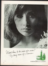 Vintage advertising print ad Fashion Perfume Emeraude COTY More of a Man 1965 ad