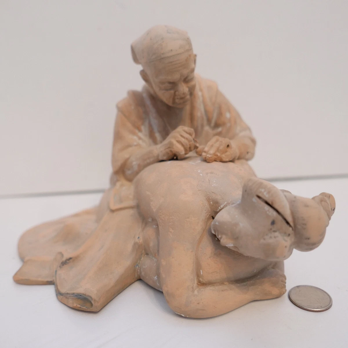 Vintage Ceramic Japanese Hakata Doll Shunga 
