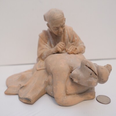 工芸品 Japanese Style Shunga Sculpture Doll Japanese Style Shunga Sculpture Doll