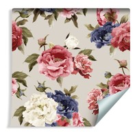 10M Vlies Tapete Rolle Aquarell Rose Natur Blumen Xxl 884