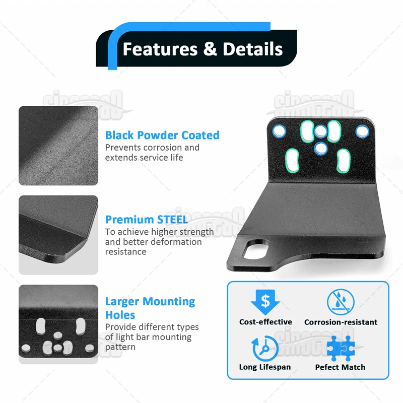 Combo de barra de luz LED de 22" 120 W punto de inundación para Ford F150 2018-2019 2020 Foto 3 de 4