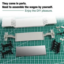 Evemodel HO Scale 1:87 Unassembled DIY Depressed Center Flat Car C8770JJ