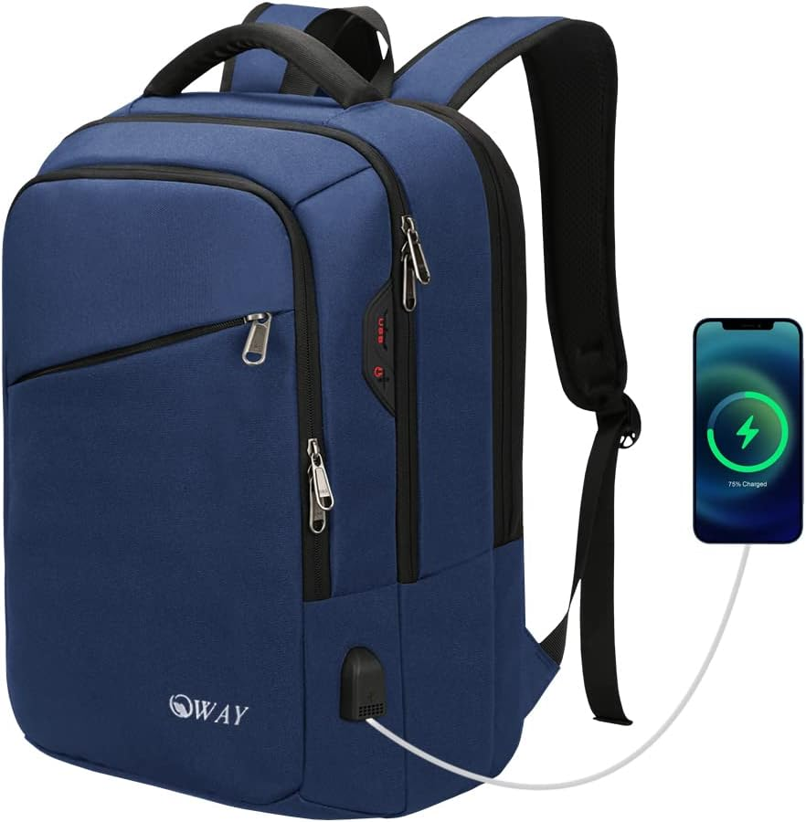 OWAY Inch Laptop Backpack with USB Charger Anti-Theft