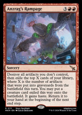 MTG Magic the Gathering Anzrag's Rampage (111/462) Murders at Karlov Manor LP