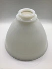 Vintage Corning Milk Glass Torchiere Lamp Shade Diffuser 6”by 8” 2 1/4" Fitter