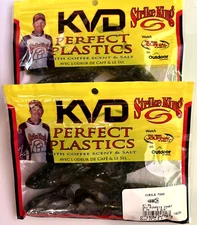 STRIKE KING KVDCOFFEE SCENTED GURGLE TOAD / ASSORTED COLORS - 8 PACKS PER ORDER