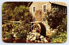 Postcard Fulling Mill Brewster Cape Cod MA Oldest Water Mill on American Cont.